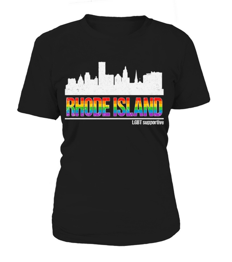 Rhode Island LGBT Supportive Pride Rainbow Flag Colors 2020 Women's T-Shirt