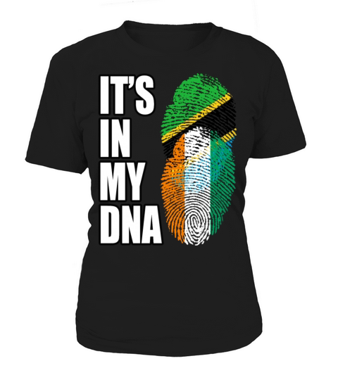 Tanzanian And Ivorian Vintage Heritage DNA Flag Women's T-Shirt