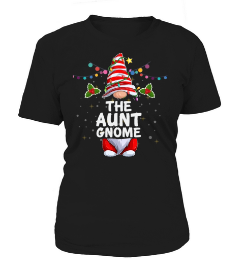 The Aunt Gnome Christmas Holiday Family Women's T-Shirt