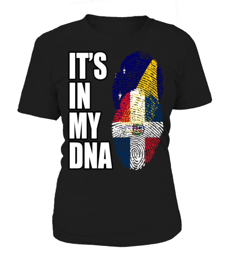 Tokelauan And Dominican Mix Heritage DNA Flag Women's T-Shirt