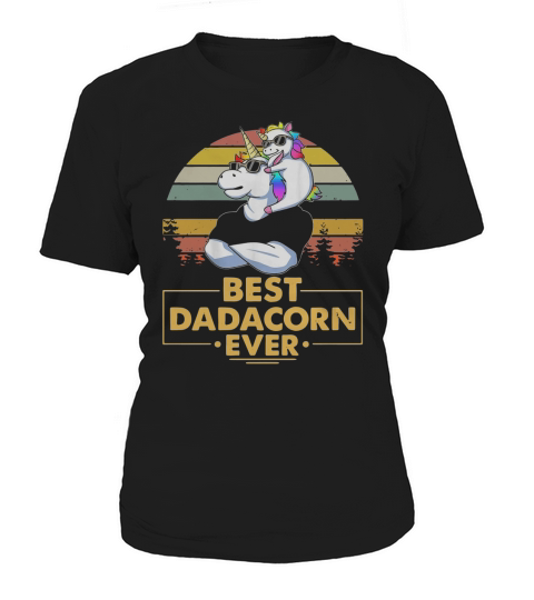 Unicorn Best Dadacorn Ever Vintage Women's T-Shirt