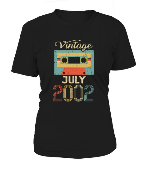 Vintage July 2002 20th Birthday 20 Year Gift Women's T-Shirt