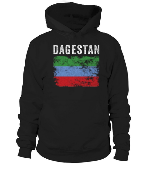 Dagestan Flag Distressed - Dagestan Flag Hoodie Unisex
