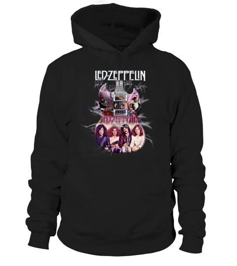 Led Zeppelin Guitar Signatures Hoodie Unisex
