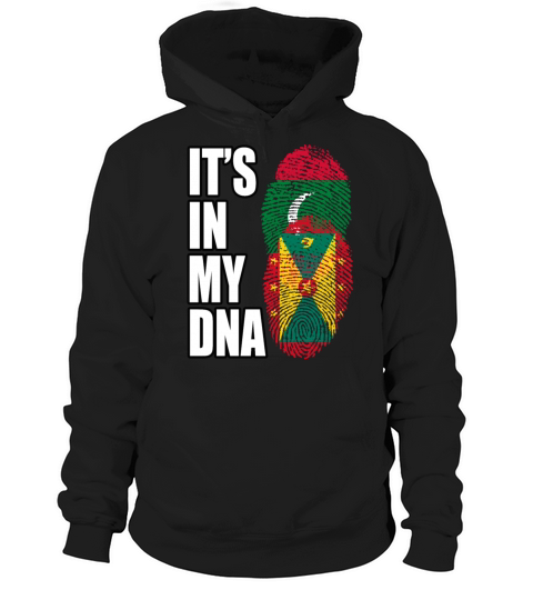 Maldivian And Grenadian Mix Heritage DNA Flag Hoodie Unisex