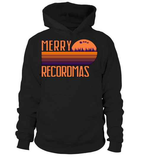 Merry Recordmas Vintage Recording Engineer Hoodie Unisex