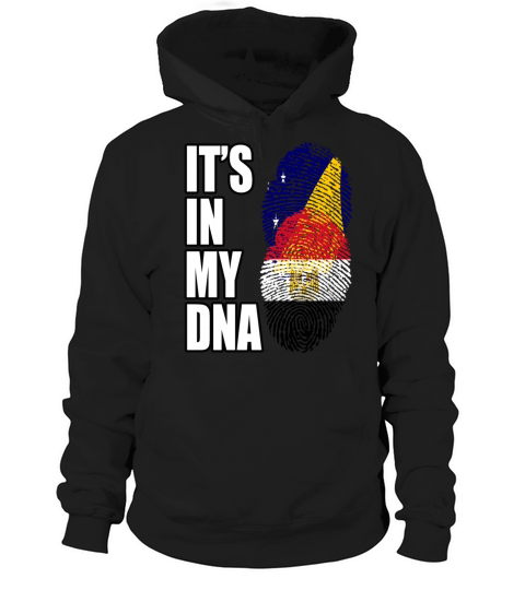 Tokelauan And Egyptian Mix Heritage DNA Flag Hoodie Unisex