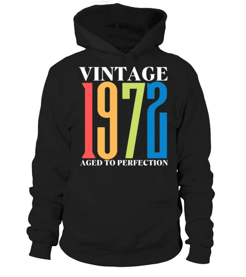 Vintage 1972 50th Birthday Hoodie Unisex