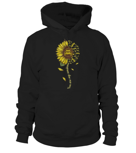 You Are My Sunshine Sunflower Jeep Hoodie Unisex