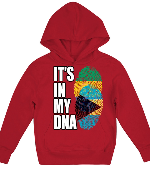 Gambian And Bahamian Mix Heritage DNA Flag Kids Hoodie