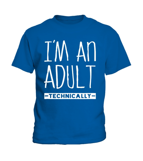 1564133814Pretty Iâ€™m An Adult Technically 18th Birthday shirt Kids T-Shirt