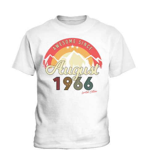 1966 August Vintage Kids T-Shirt