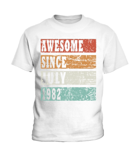 1982 Born In July Retro Gift Idea Kids T-Shirt