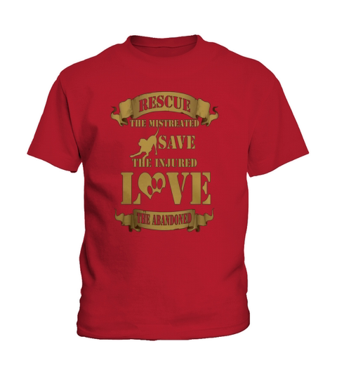Animal rescue T-shirt - Rescue the mistreated Kids T-Shirt