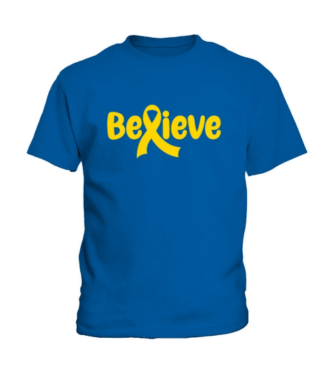Believe Childhood Cancer Awareness Kids T-Shirt
