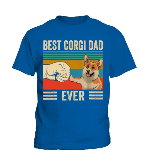 Best Corgi Dad Ever Vintage shirt Kids T-Shirt