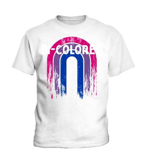 Bi-Colored Bisexual LGBTQ Bi Pride LGBT Sayings Kids T-Shirt