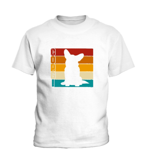 Corgi Retro Vintage Kids T-Shirt