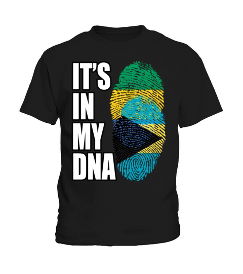 Gambian And Bahamian Mix Heritage DNA Flag Kids T-Shirt