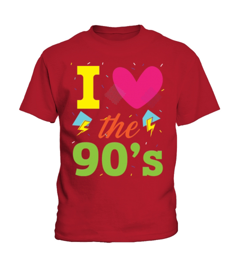I Love The 90s 1990 Vintage Nineties Party 1990s Kids T-Shirt