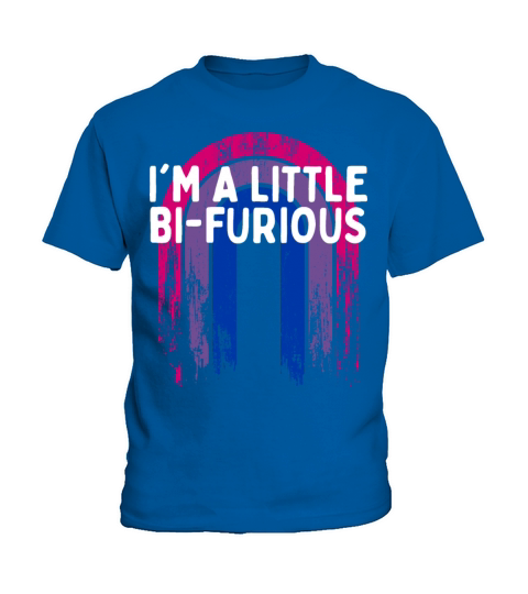 Im a Little Bi-Furious Bisexual LGBTQ Bi Pride Kids T-Shirt
