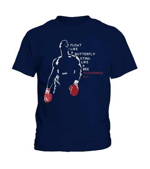 Muhammad Ali float like a butterfly sting like a bee Kids T-Shirt