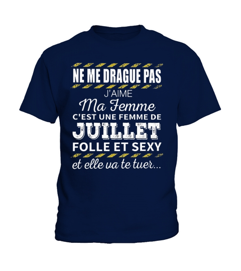 Ne me drague pas jaime ma femme Kids T-Shirt