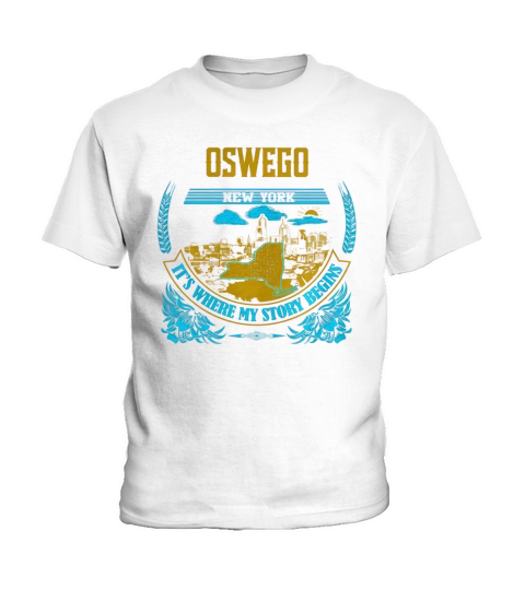 OSWEGO New york It is where my story begins Kids T-Shirt