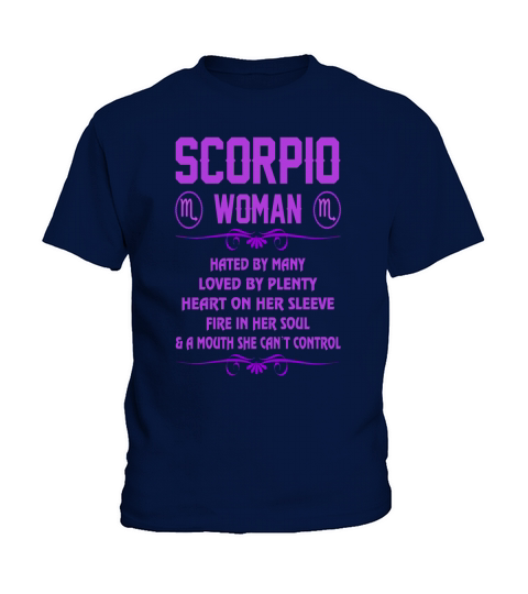 Scorpio Woman Heart Sleeve Fire Soul Zodiac Tshirt - Women’s Premium T-Shirt Kids T-Shirt