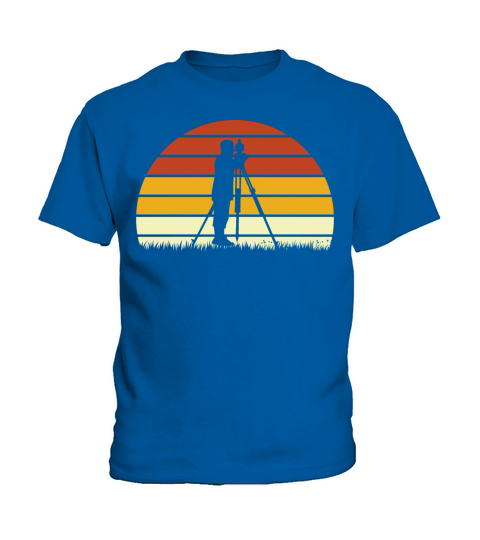 Survey Vintage Retro Color Gift For Land Surveyor Kids T-Shirt
