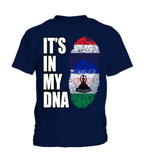 Thai And Basotho Vintage Heritage DNA Flag Kids T-Shirt