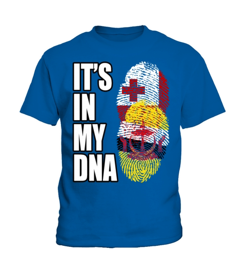 Tongan And Bruneian Mix Heritage DNA Flag Kids T-Shirt