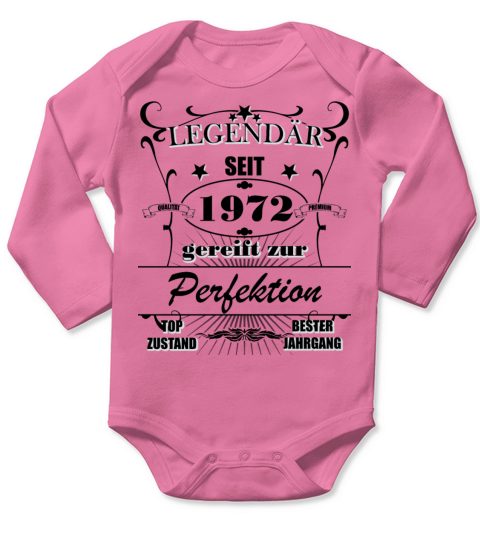 1972 Birthday Man 50 Years Decoration Funny 50s 50 Long Sleeve Baby One-Piece