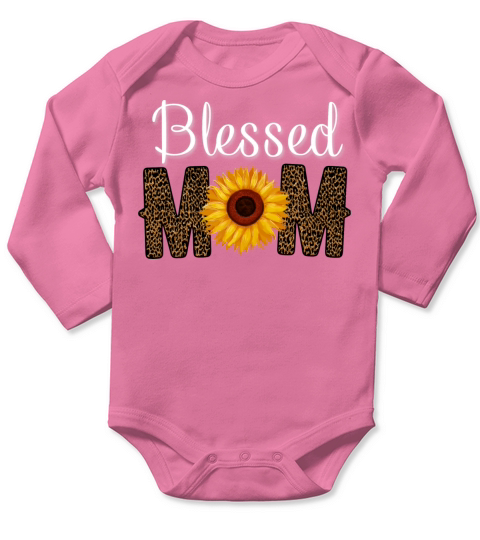 Blessed Mom Long Sleeve Baby One-Piece