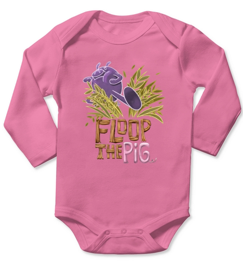 floop-the-pig Long Sleeve Baby One-Piece
