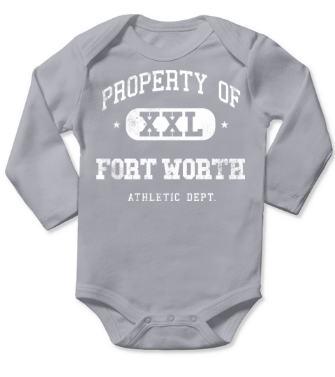 Fort Worth XXL Property of Athletic Department Long Sleeve Baby One-Piece