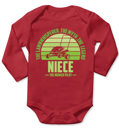 Funny Niece Lawn Mowing Shirt Lawn Mower Mow Summe Long Sleeve Baby One-Piece