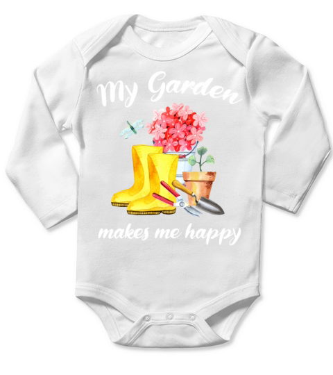 Garden Quote Hobby Gardener Gift Idea Long Sleeve Baby One-Piece
