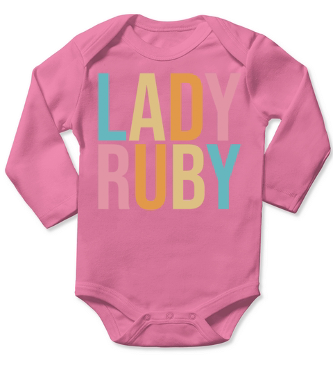 Justice For Lady Ruby Vintage color Long Sleeve Baby One-Piece