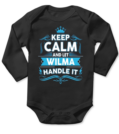 Keep calm WILMA, WILMA tshirt Long Sleeve Baby One-Piece