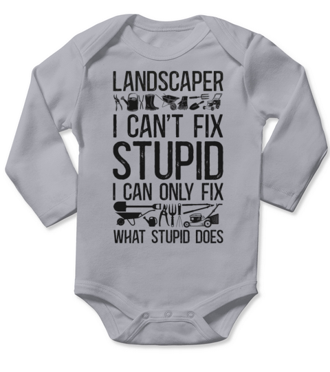 Landscaper Landscaping Landscape Long Sleeve Baby One-Piece