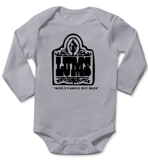 Lums Famous Hot Dogs Vintage Durham North Carolina Long Sleeve Baby One-Piece