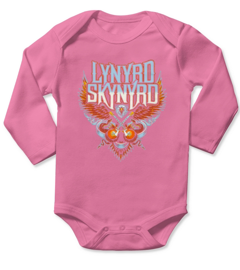 Lynyrd Skynyrd Eagle Guitar shirt Long Sleeve Baby One-Piece