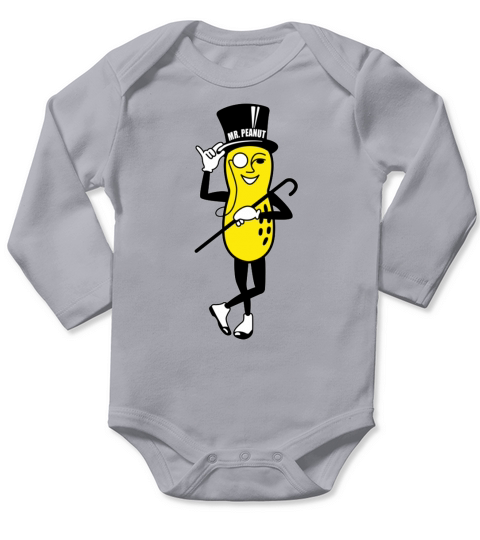 Mr. Peanut Planters Long Sleeve Baby One-Piece