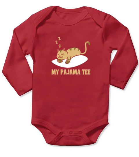 My Pajama Tee Cat Long Sleeve Baby One-Piece