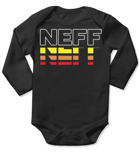 Neff First Name Funny Vintage Sunset Neff Long Sleeve Baby One-Piece