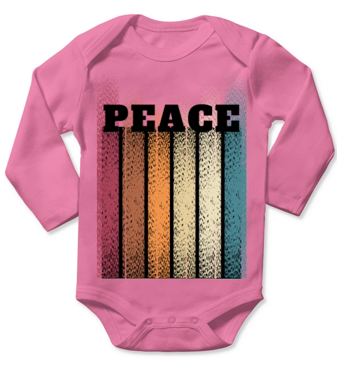 Peace Long Sleeve Baby One-Piece
