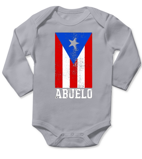 Puerto Rico Abuelo Abuela Shirt Long Sleeve Baby One-Piece
