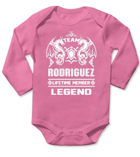 RODRIGUEZ team lifetime member legend Long Sleeve Baby One-Piece