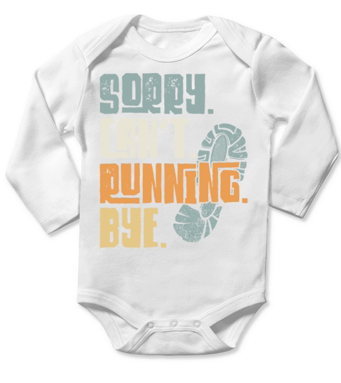 Running Runner Half Marathon Long Sleeve Baby One-Piece